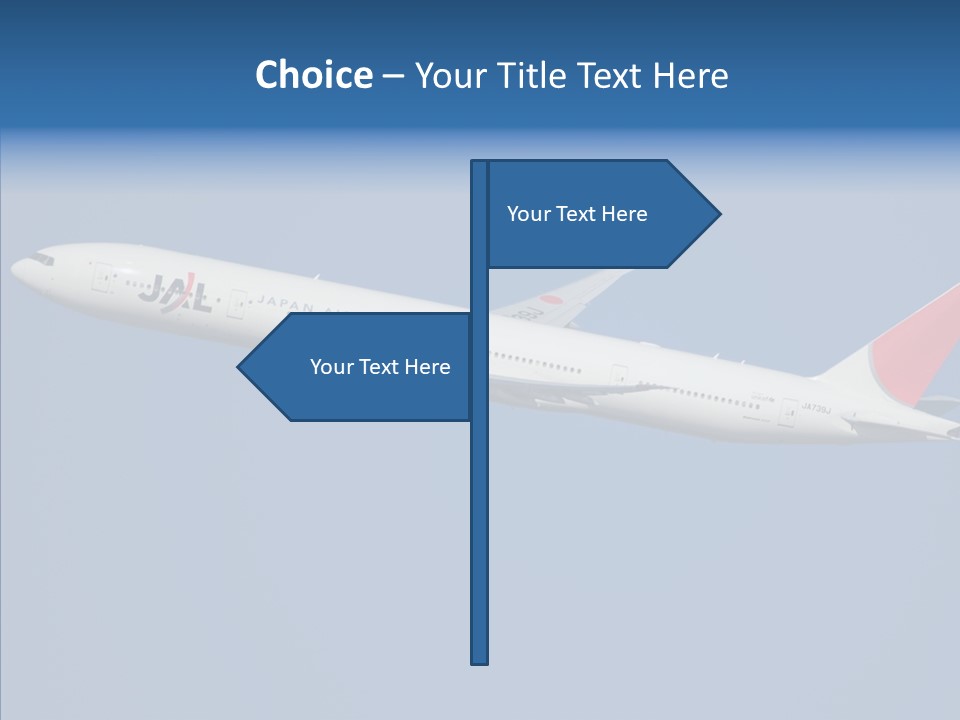 Transportation Fly Image PowerPoint Template