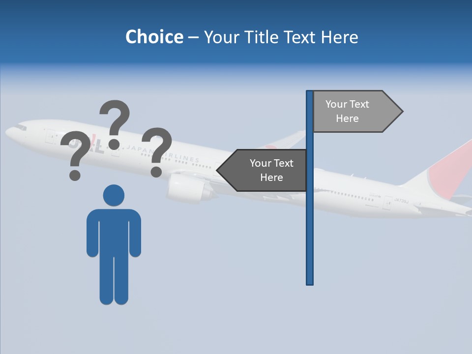 Transportation Fly Image PowerPoint Template