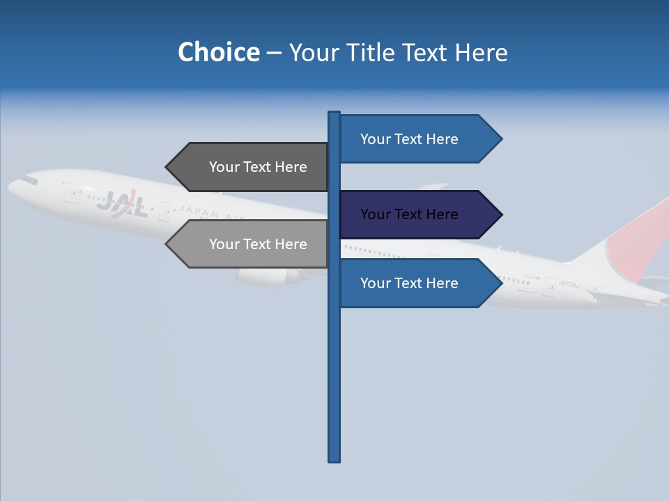 Transportation Fly Image PowerPoint Template
