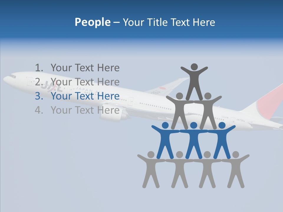 Transportation Fly Image PowerPoint Template