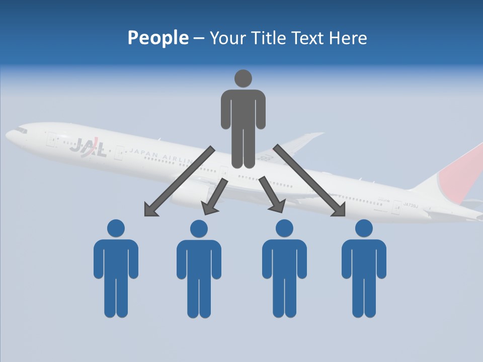 Transportation Fly Image PowerPoint Template