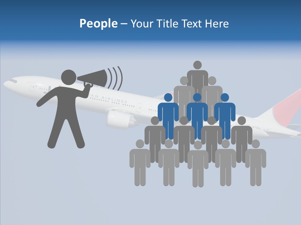 Transportation Fly Image PowerPoint Template