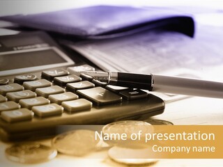 Tax Background Cash PowerPoint Template