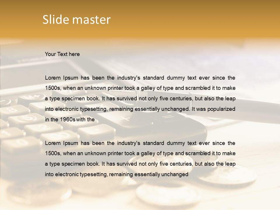 Tax Background Cash PowerPoint Template