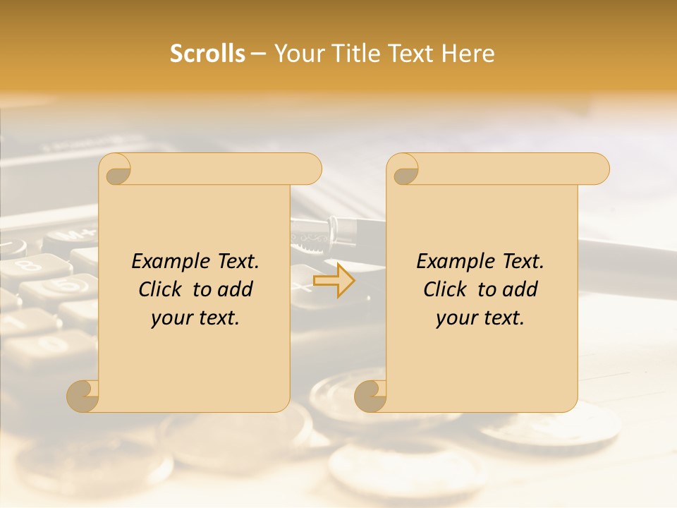 Tax Background Cash PowerPoint Template