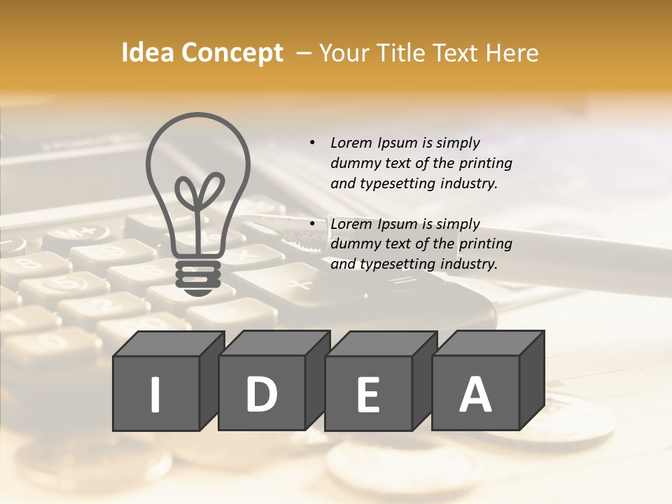 Tax Background Cash PowerPoint Template