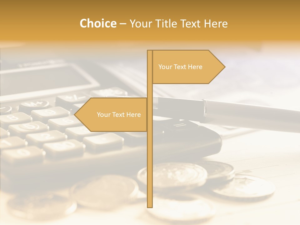 Tax Background Cash PowerPoint Template