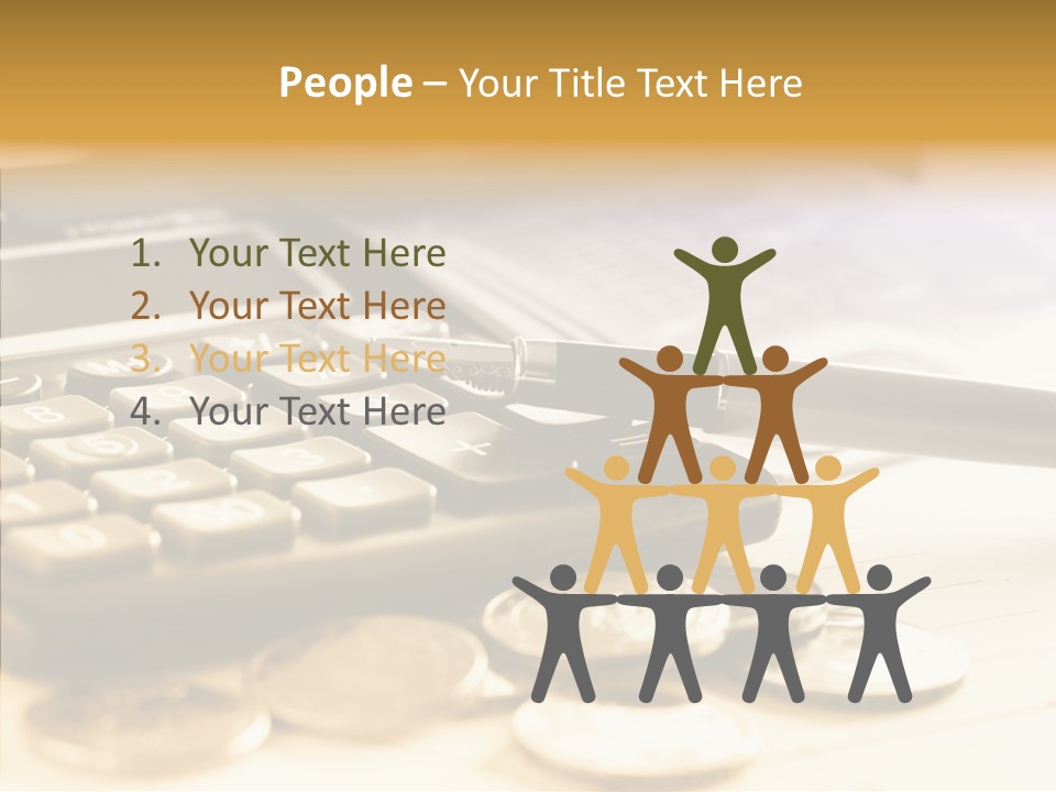 Tax Background Cash PowerPoint Template