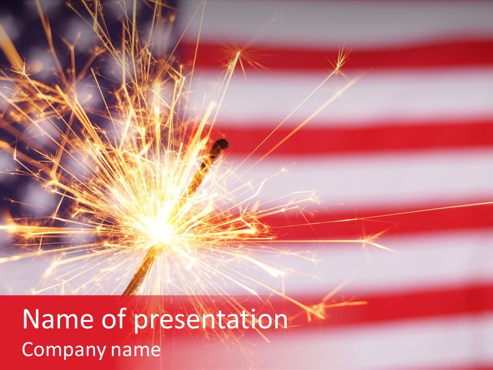 Celebrate Fourth National PowerPoint Template