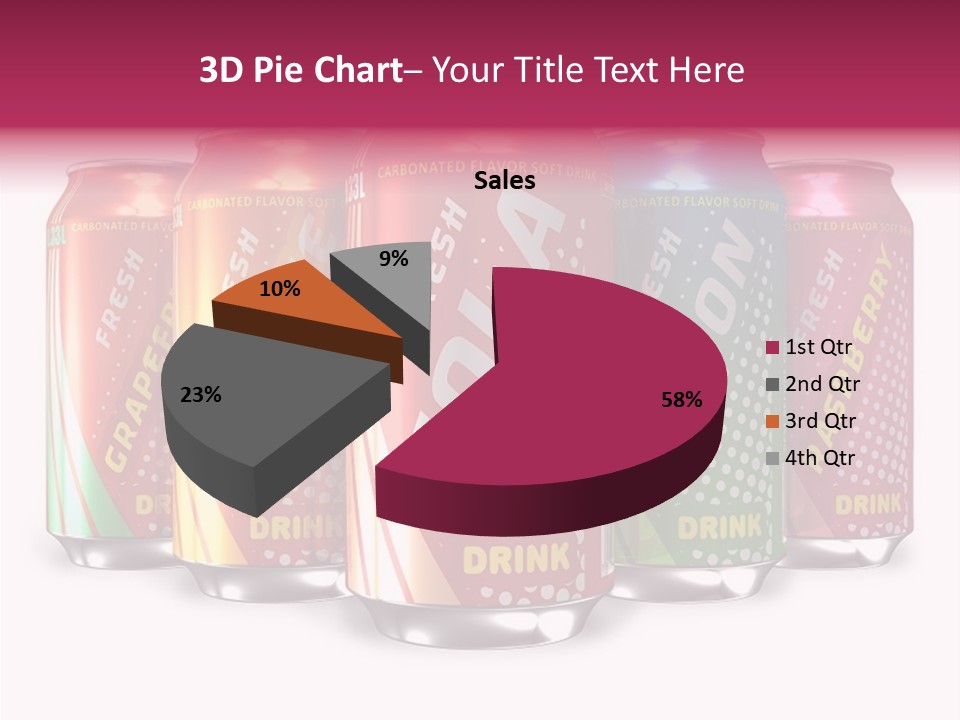 Grapefruit Freshness Drink PowerPoint Template