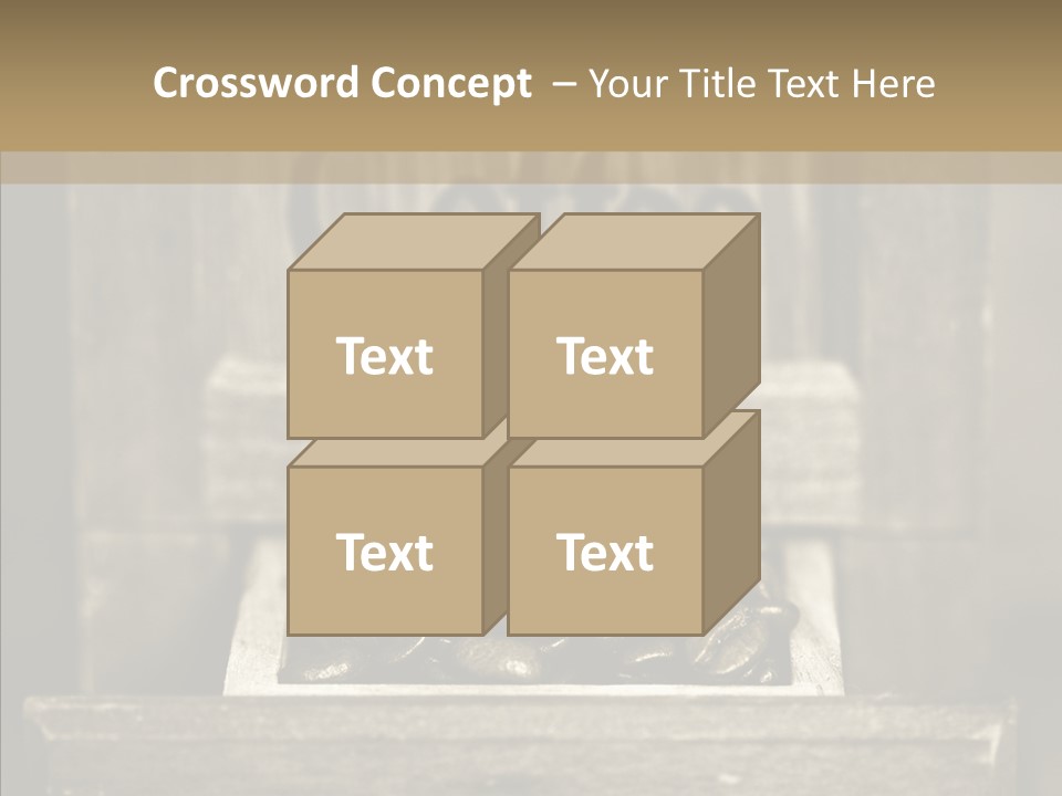 Beans Brown Photo PowerPoint Template