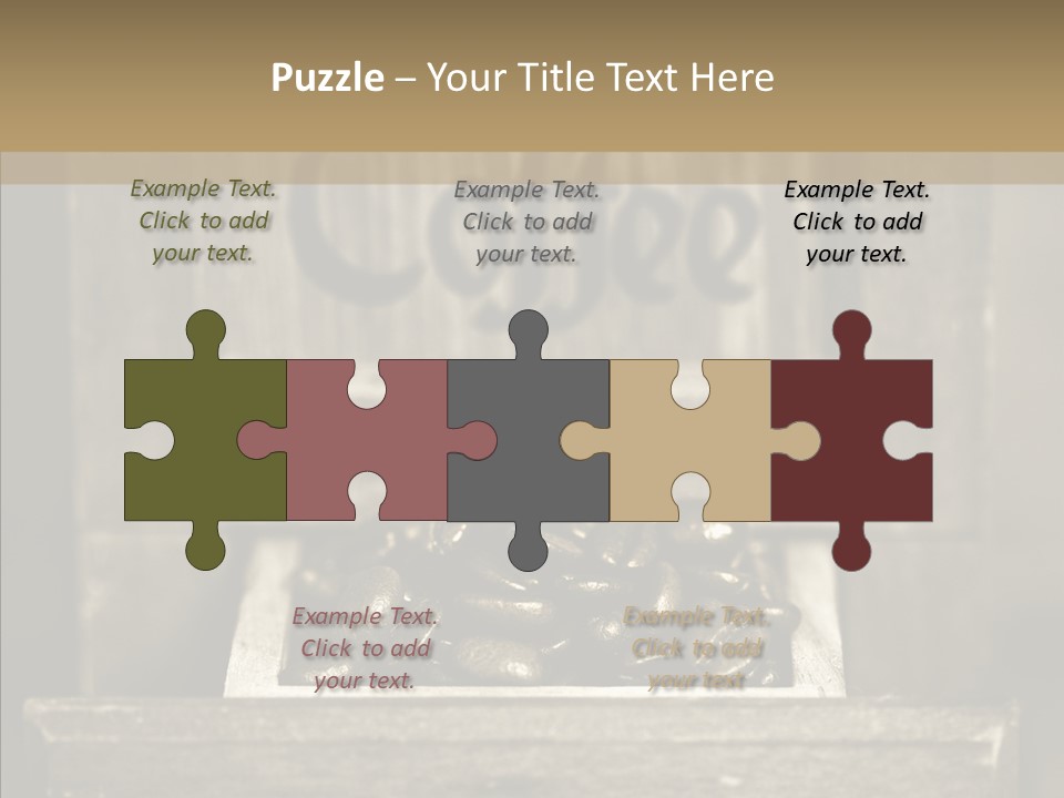 Beans Brown Photo PowerPoint Template