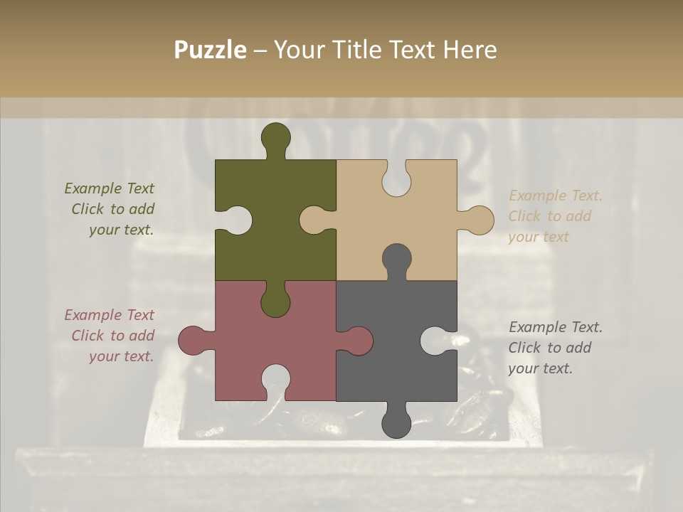 Beans Brown Photo PowerPoint Template