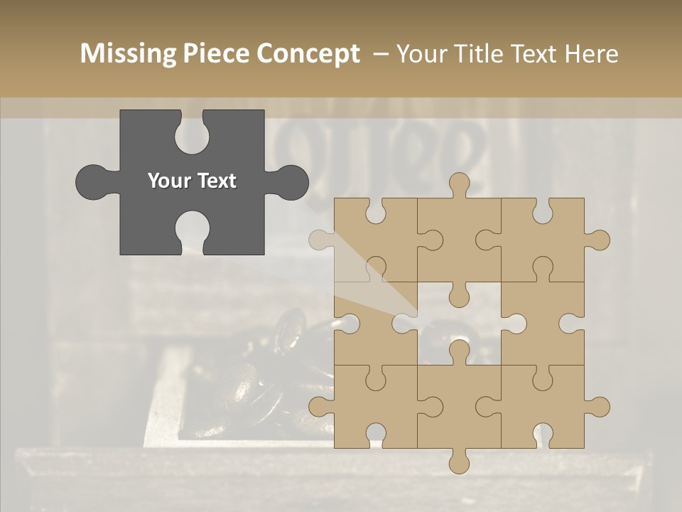 Beans Brown Photo PowerPoint Template