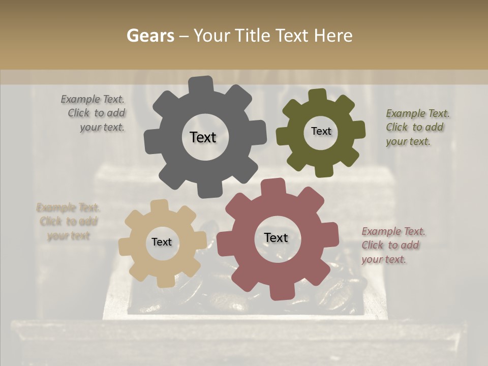 Beans Brown Photo PowerPoint Template