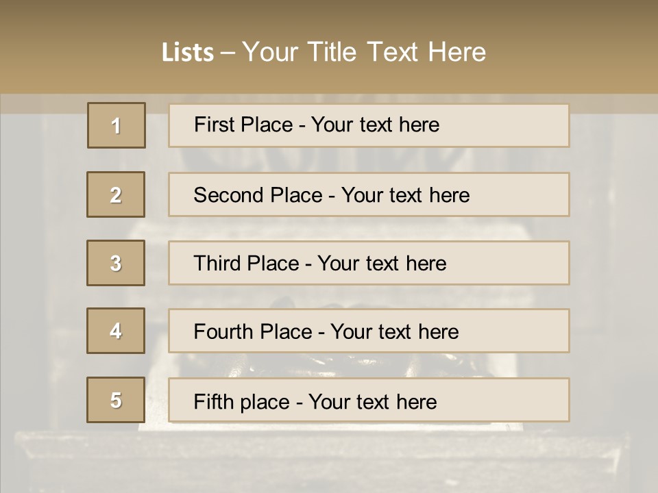 Beans Brown Photo PowerPoint Template