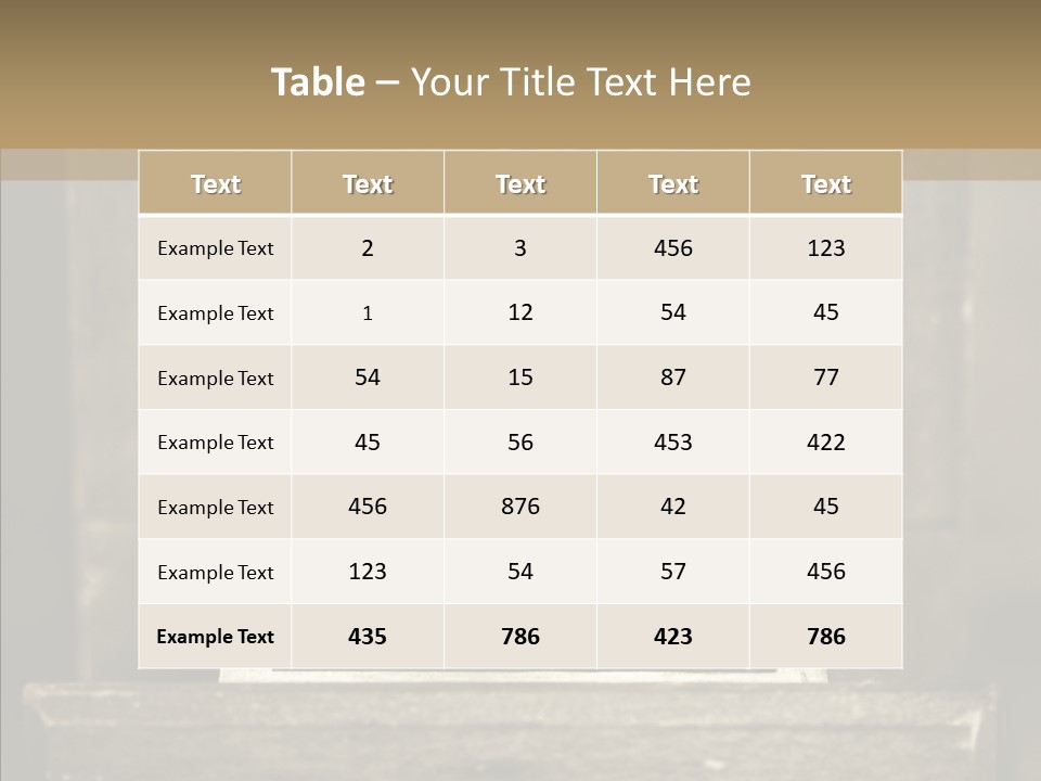 Beans Brown Photo PowerPoint Template