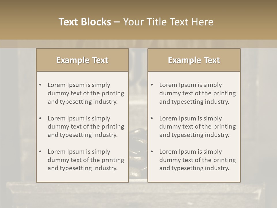 Beans Brown Photo PowerPoint Template