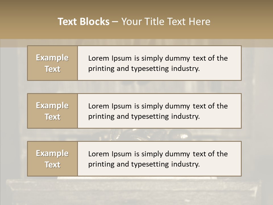 Beans Brown Photo PowerPoint Template