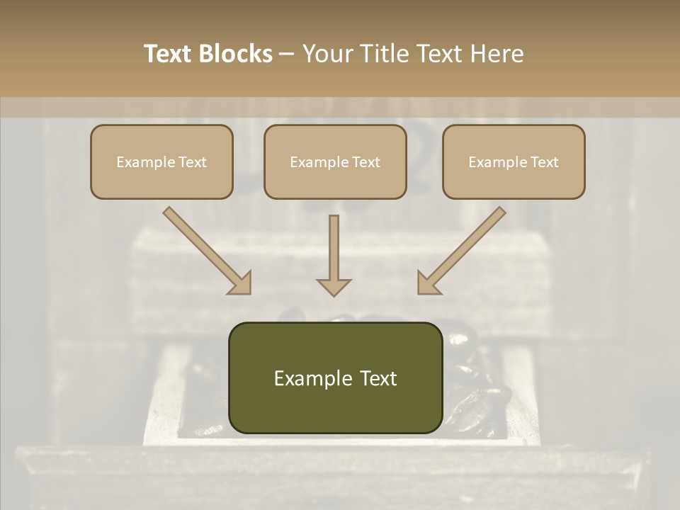 Beans Brown Photo PowerPoint Template