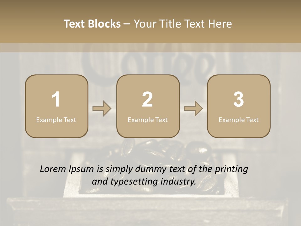 Beans Brown Photo PowerPoint Template