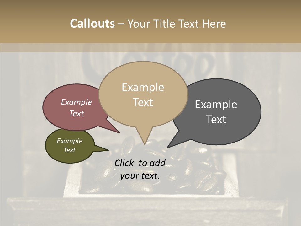 Beans Brown Photo PowerPoint Template