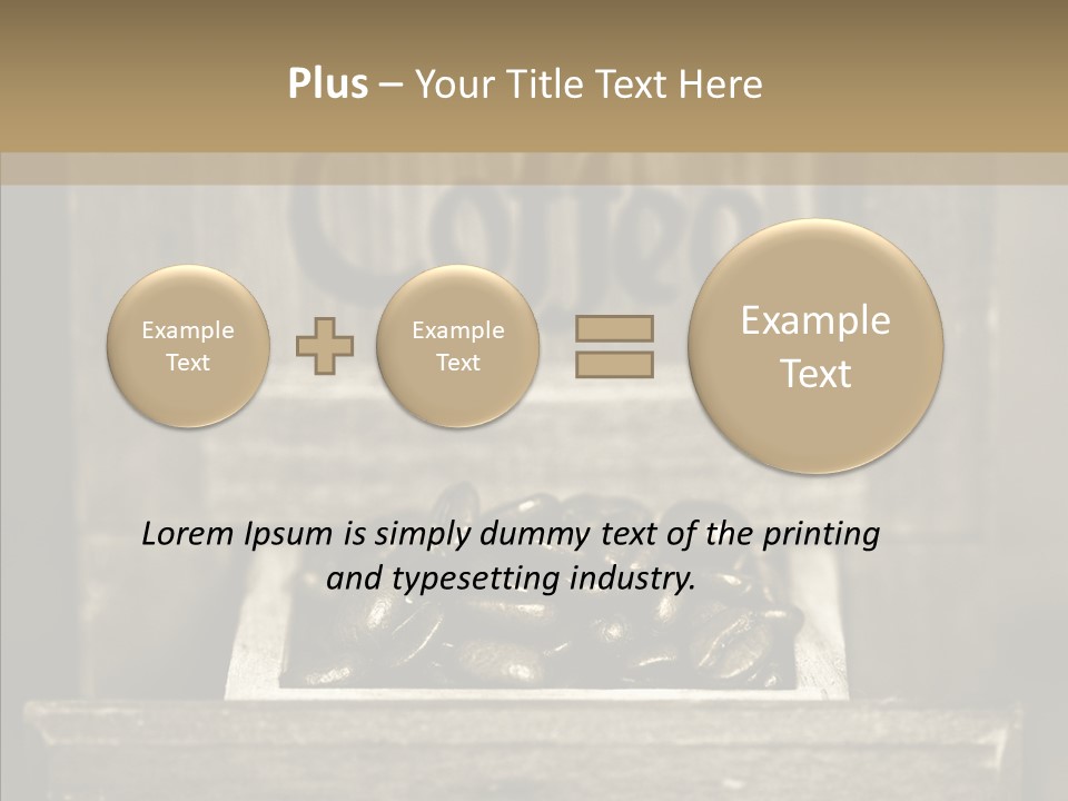 Beans Brown Photo PowerPoint Template