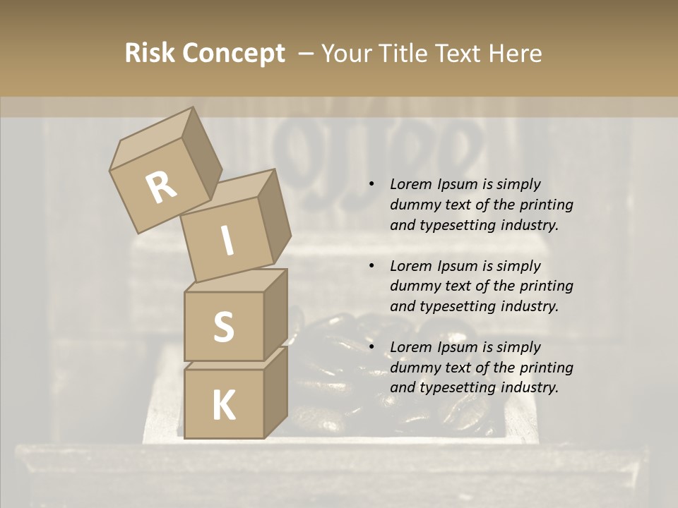 Beans Brown Photo PowerPoint Template