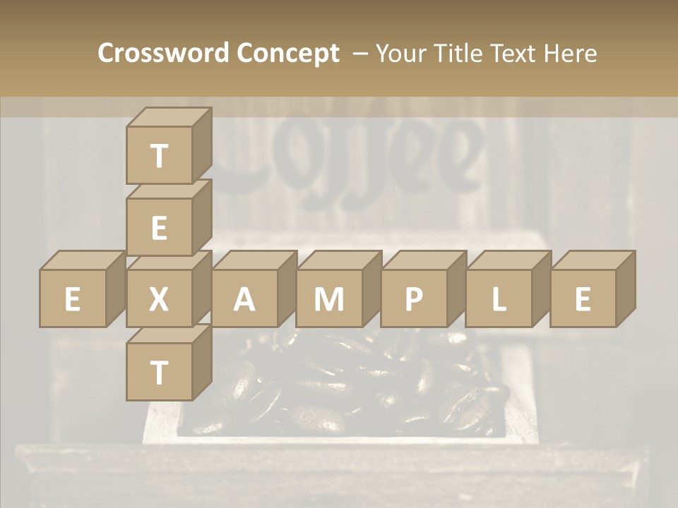 Beans Brown Photo PowerPoint Template