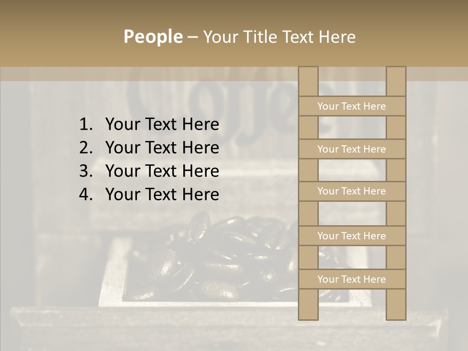 Beans Brown Photo PowerPoint Template