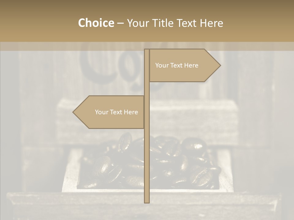 Beans Brown Photo PowerPoint Template