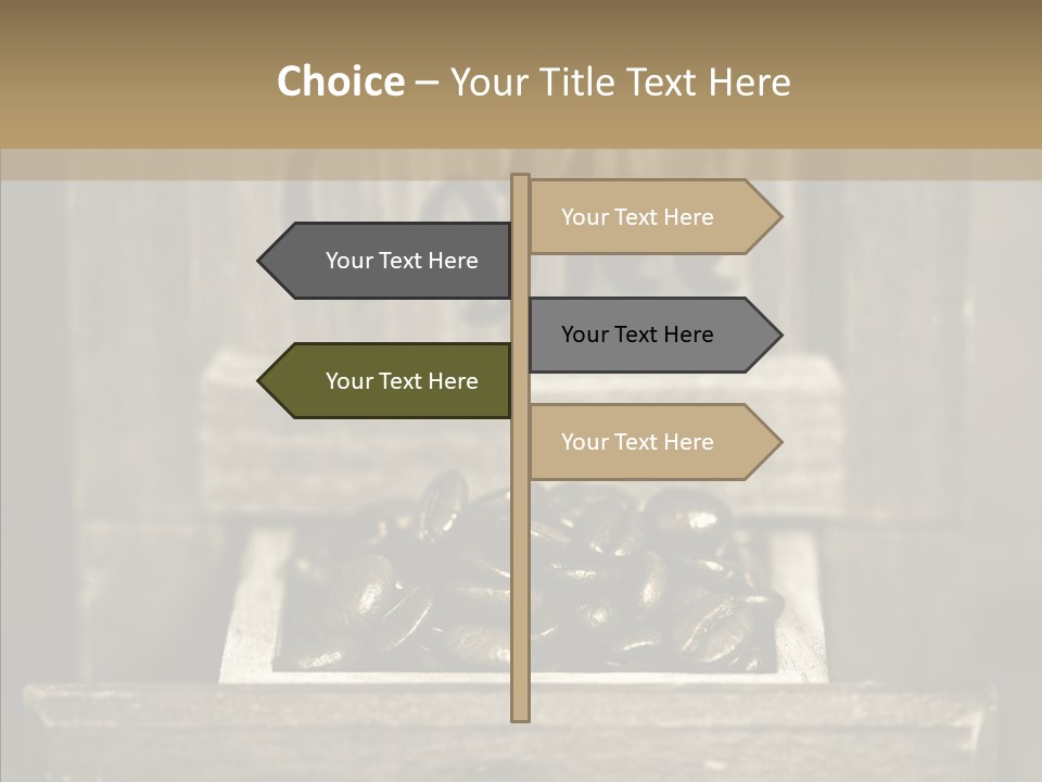 Beans Brown Photo PowerPoint Template