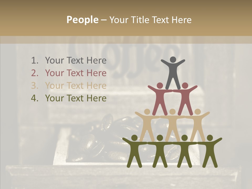 Beans Brown Photo PowerPoint Template