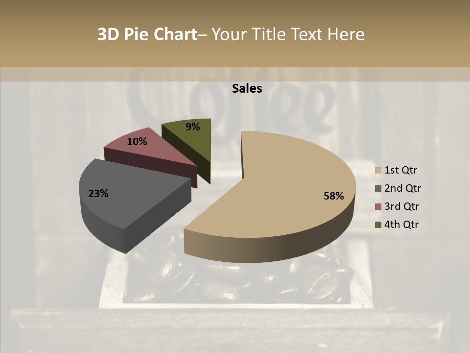Beans Brown Photo PowerPoint Template