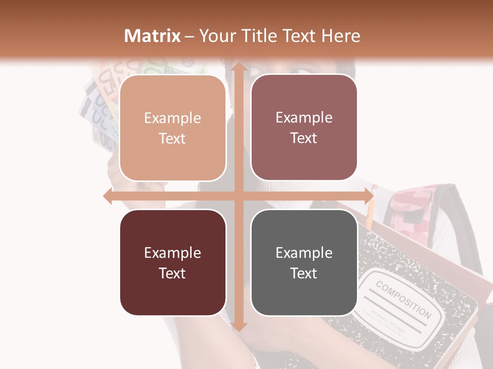 European Cash Girl PowerPoint Template