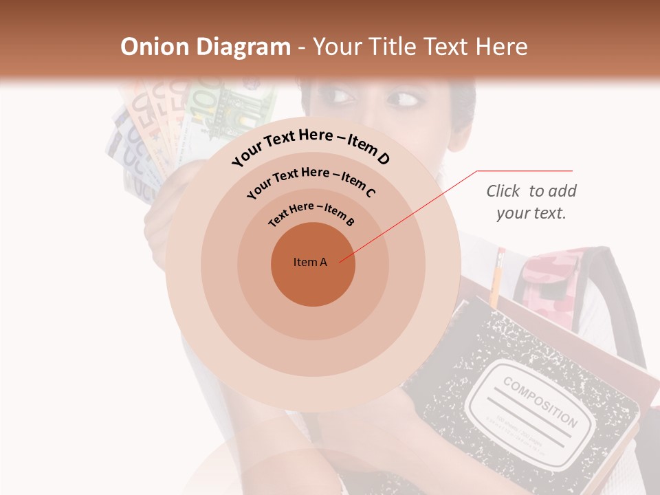 European Cash Girl PowerPoint Template