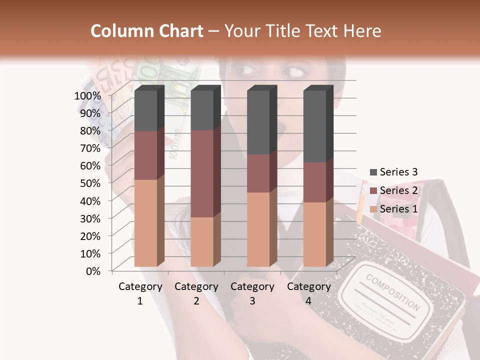 European Cash Girl PowerPoint Template
