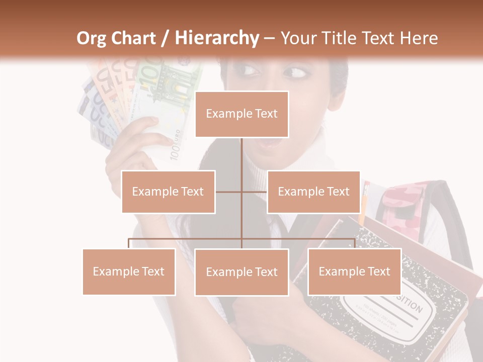 European Cash Girl PowerPoint Template