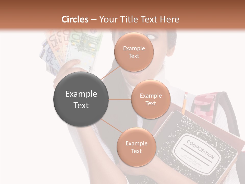 European Cash Girl PowerPoint Template