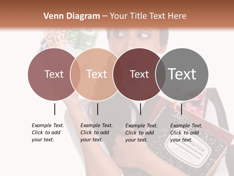 European Cash Girl PowerPoint Template