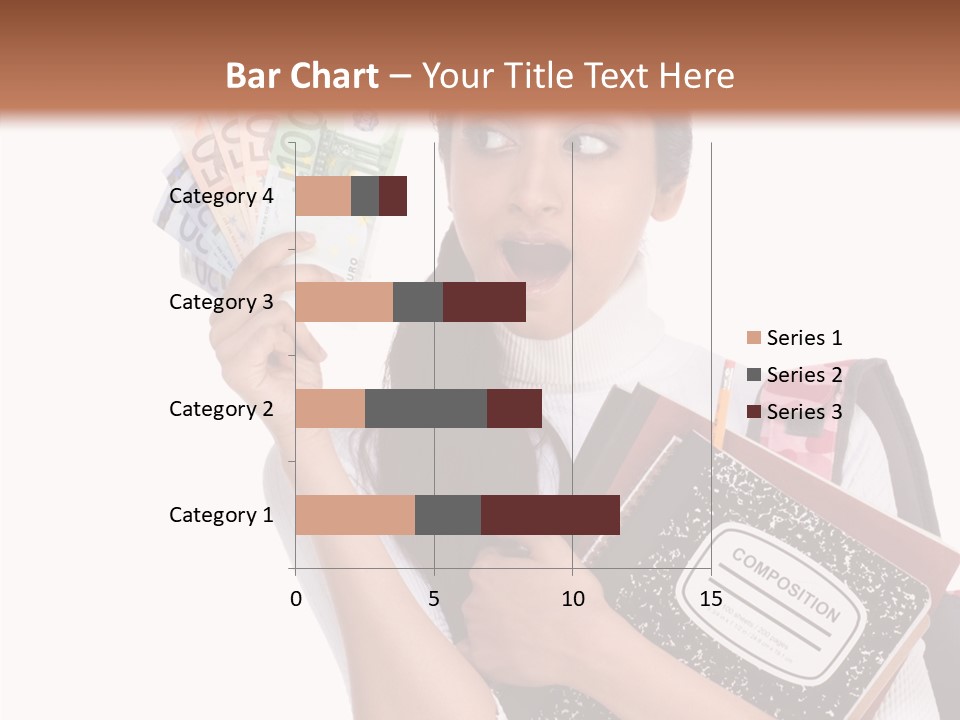 European Cash Girl PowerPoint Template