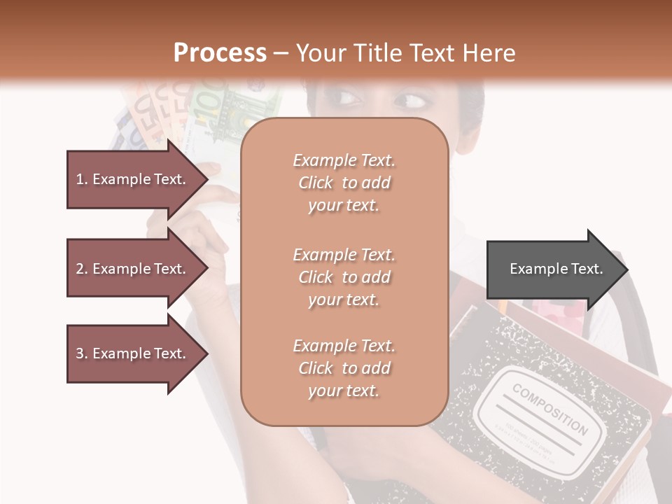 European Cash Girl PowerPoint Template