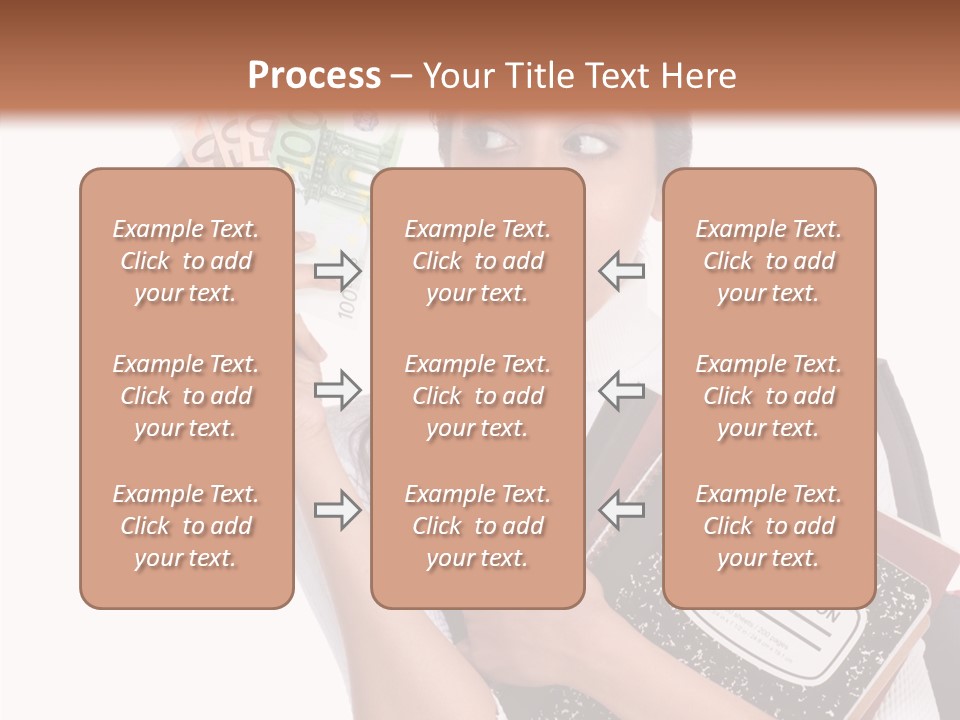 European Cash Girl PowerPoint Template