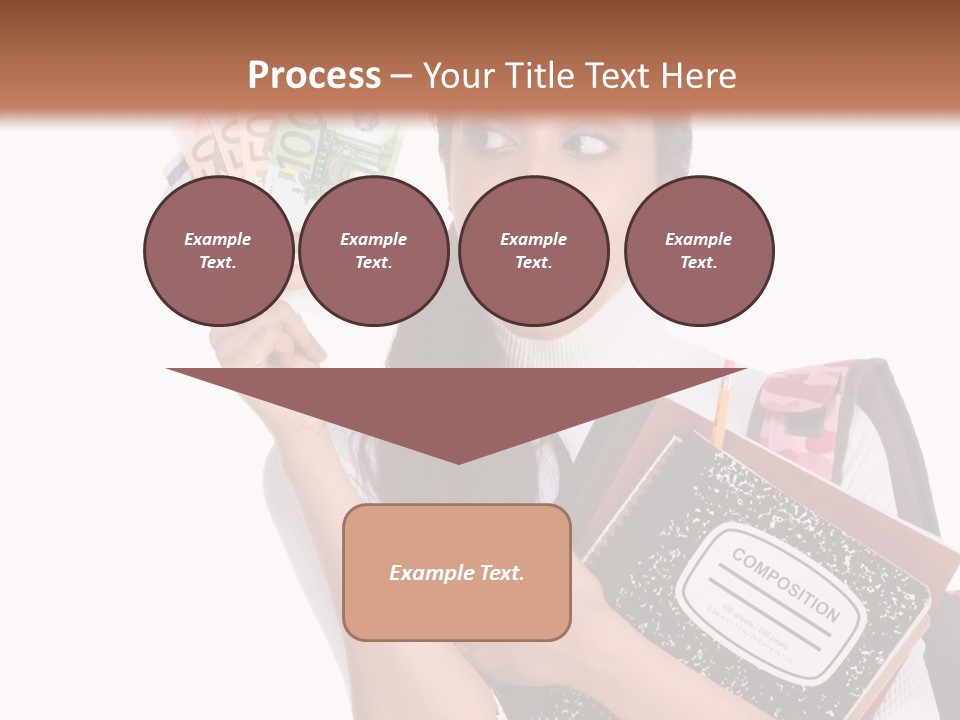 European Cash Girl PowerPoint Template