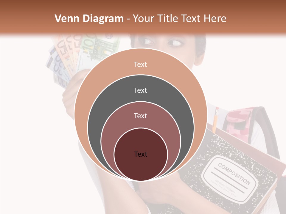 European Cash Girl PowerPoint Template