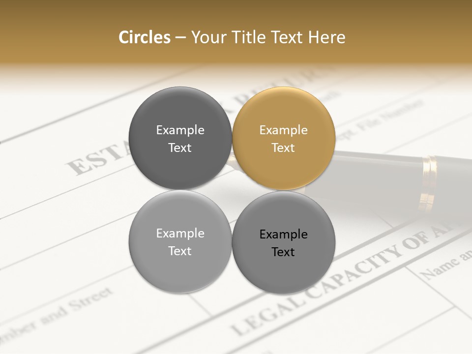 A Pen Sitting On Top Of A Paper PowerPoint Template