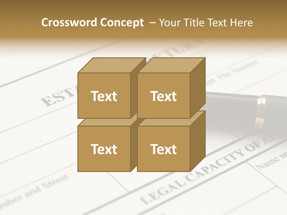 A Pen Sitting On Top Of A Paper PowerPoint Template