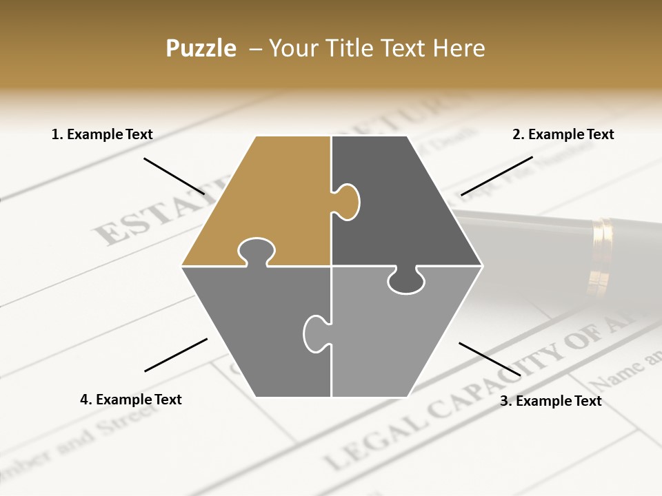 A Pen Sitting On Top Of A Paper PowerPoint Template