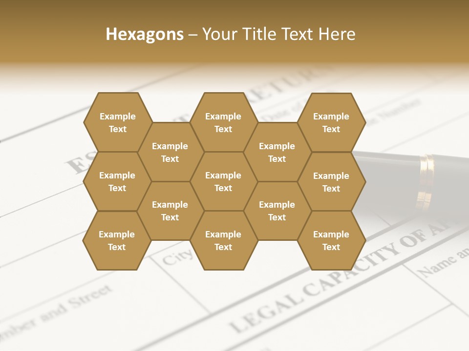 A Pen Sitting On Top Of A Paper PowerPoint Template