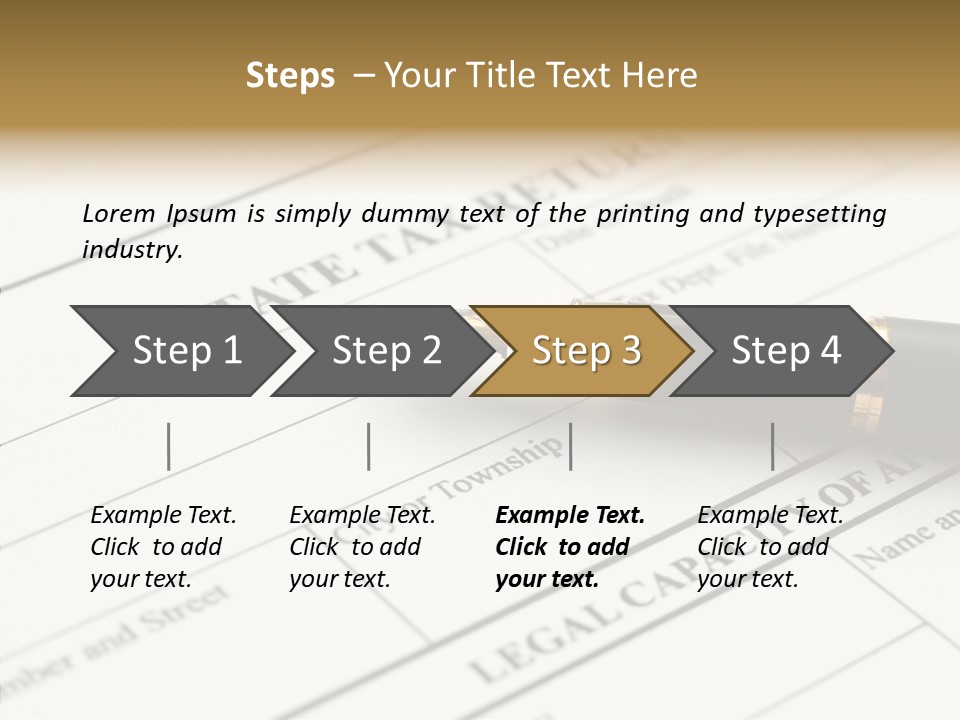 A Pen Sitting On Top Of A Paper PowerPoint Template